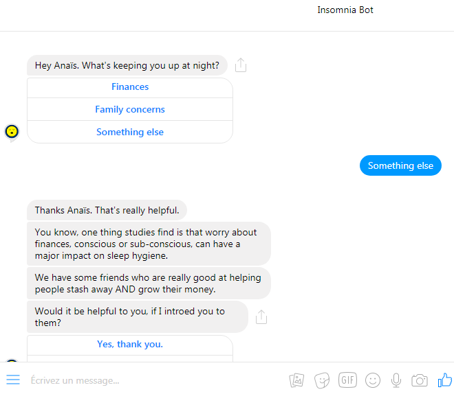 chatbot Insomnia Bot