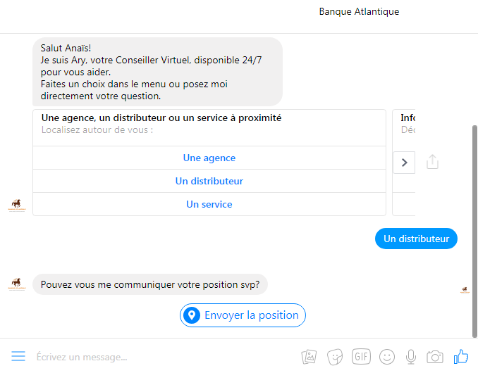 chatbot banque atlantique