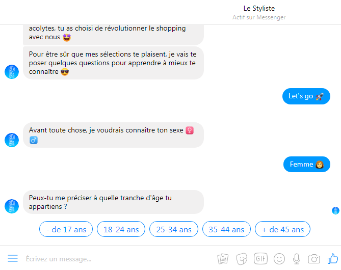 chatbot le styliste