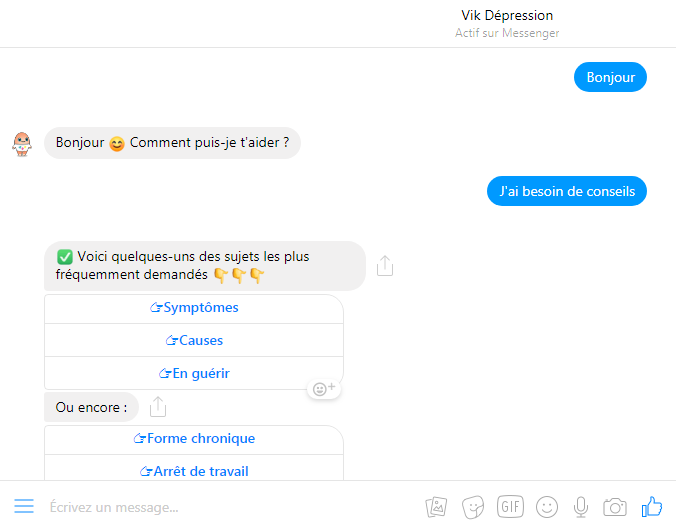 chatbot vik depression