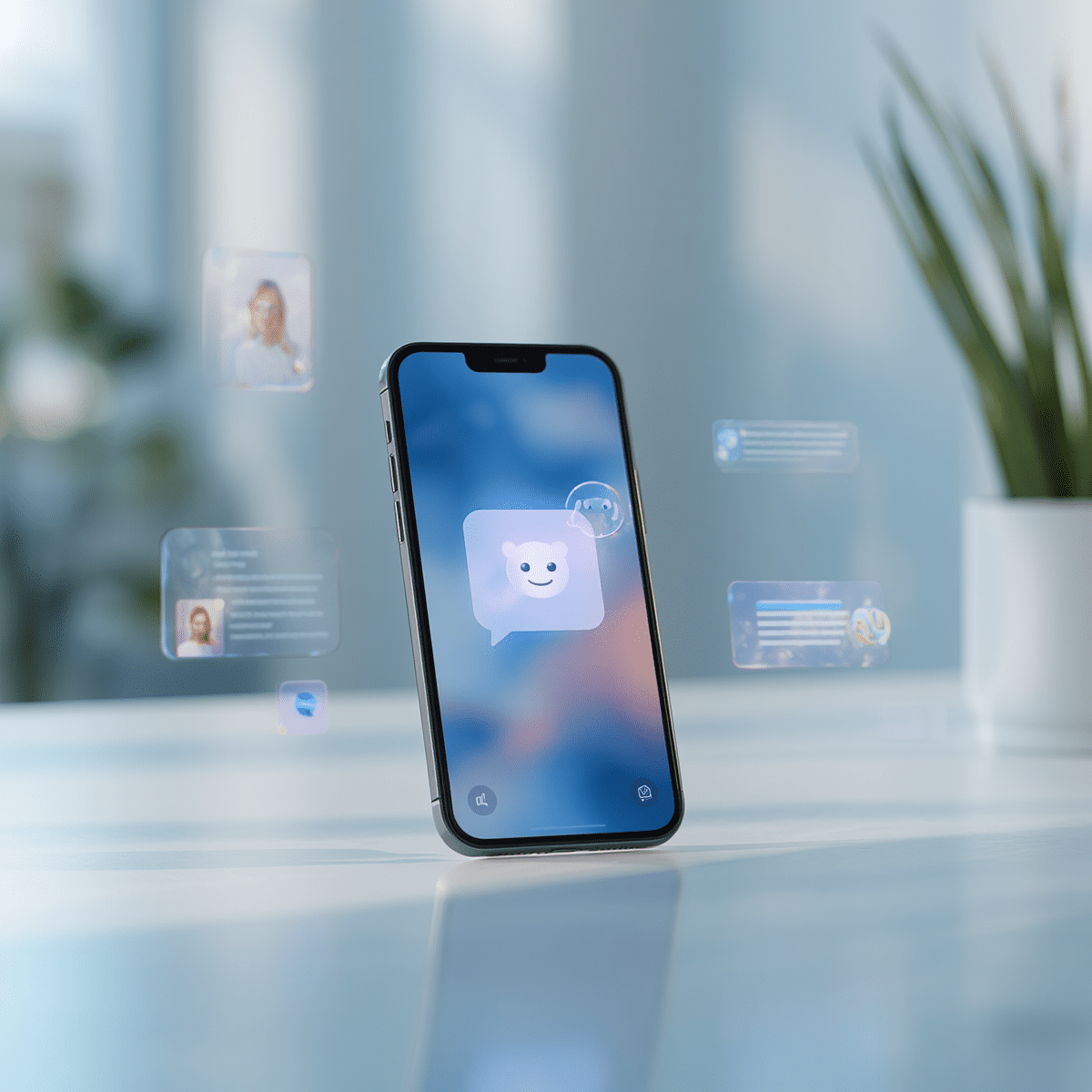 Agent conversationnel IA sur smartphone pour automatiser la relation client