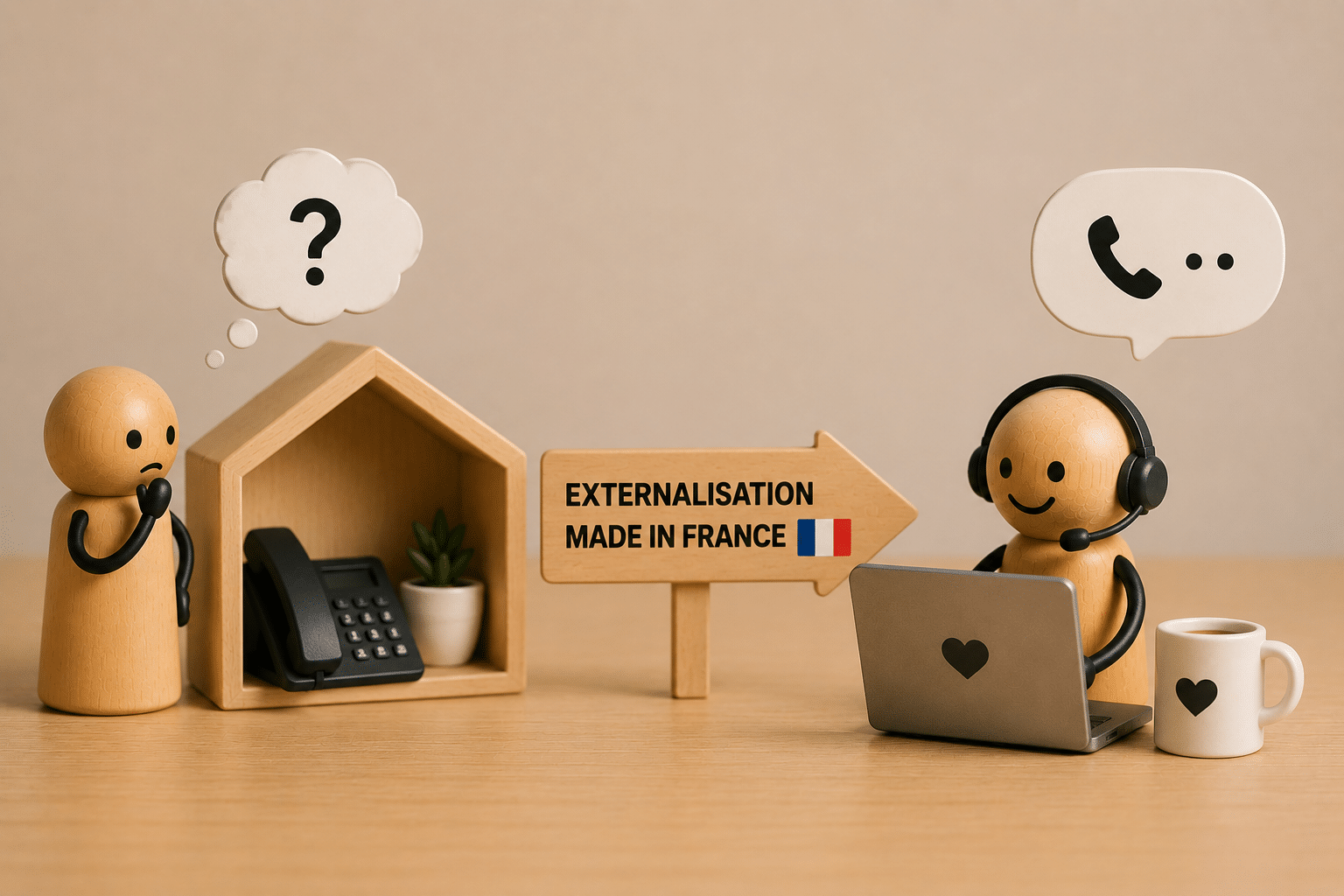 Internaliser ou externaliser son service client : comparaison entre accueil téléphonique interne et prospection téléphonique confiée à un prestataire en France